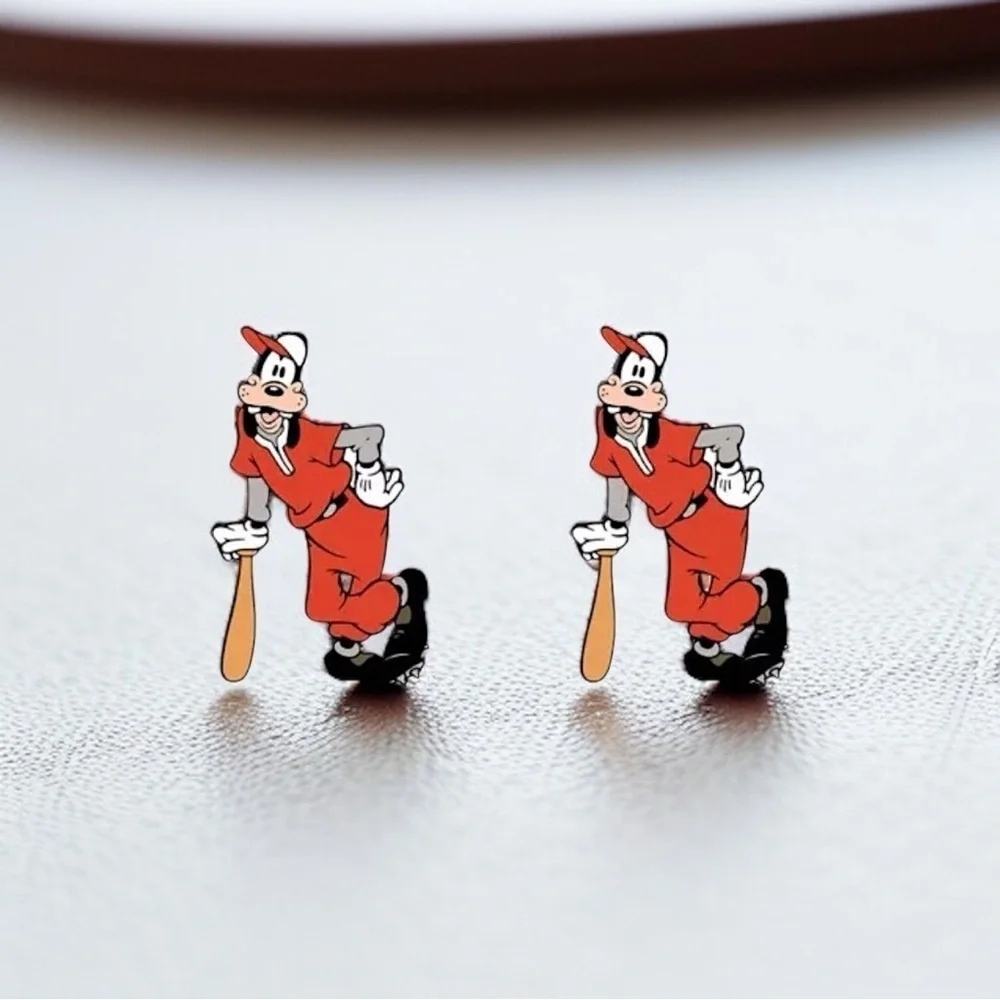 Hit a Home Run with Our Goofy Baseball Stud Earrings! ⚾️ NWT Disney Sports Studs